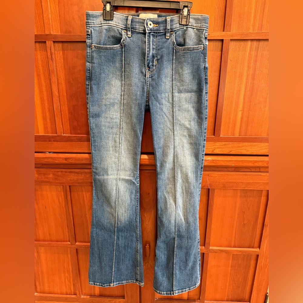 Abercrombie Kids High-Rise Flare Jeans